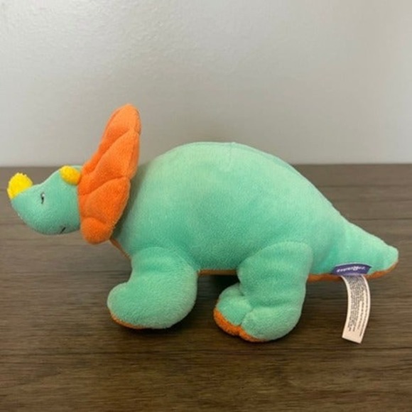 Babies “R” Us Teal Triceratops Dinosaur Plush 9" - Picture 3 of 5